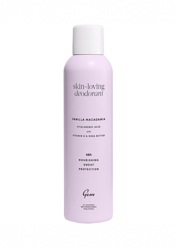 Gem Deodorant - Skin-Loving Aerosol Vanilla Macadamia