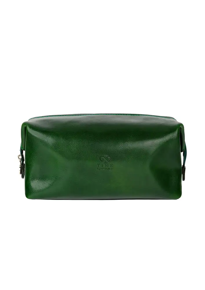 Time Resistance Leather Toiletry Bag $170