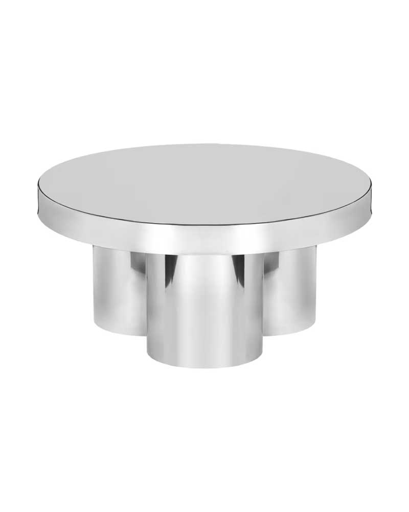 James Lane Domi stainless steel coffee table